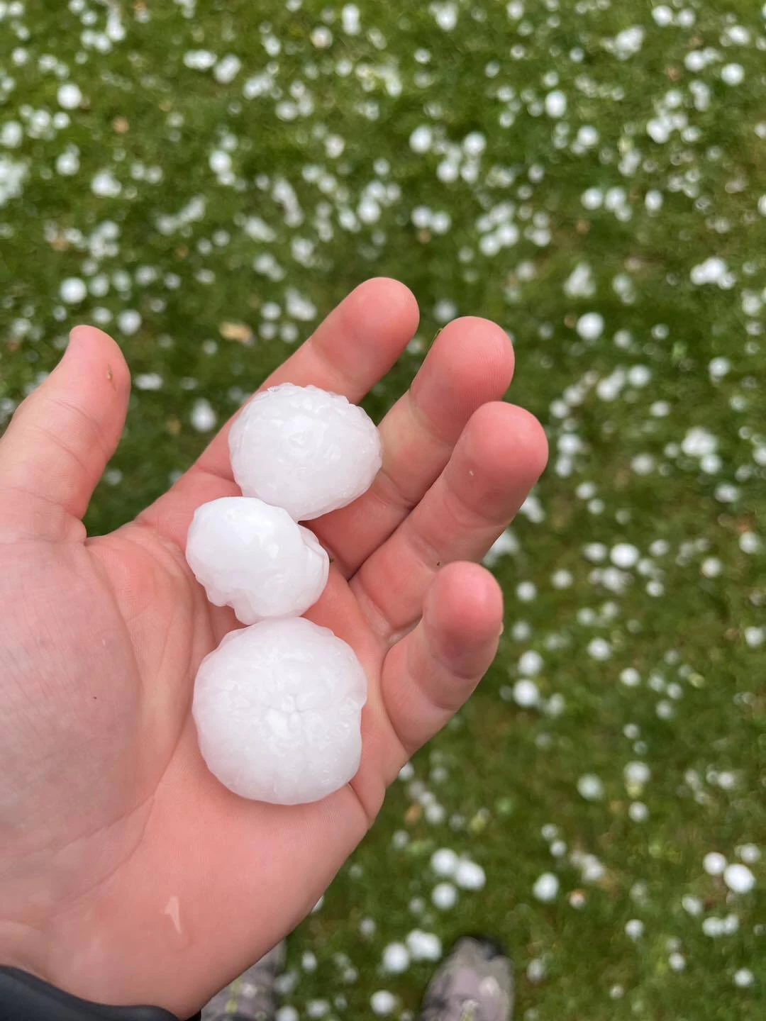 Unwetter Oberelchingen, Hagel — © Feuerwehr Oberelchingen