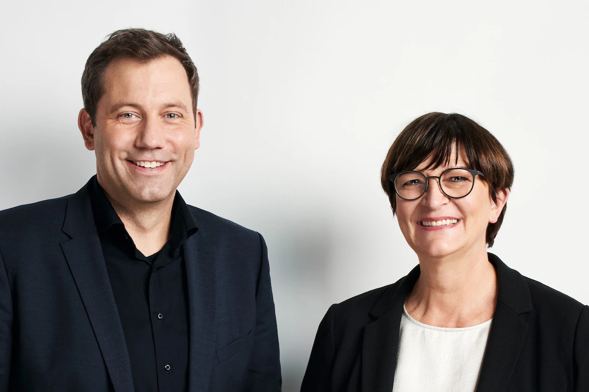Saskia Esken und Lars Klingbeil, SPD-Bundesvorsitzende — © SPD/MK