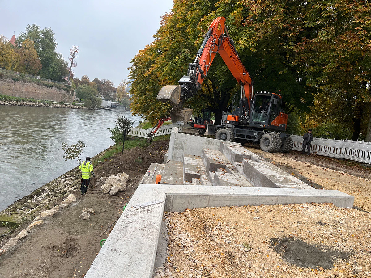 Am 28. Oktober starten die Bauarbeiten am Jahnufer. — © Stadt Neu-Ulm