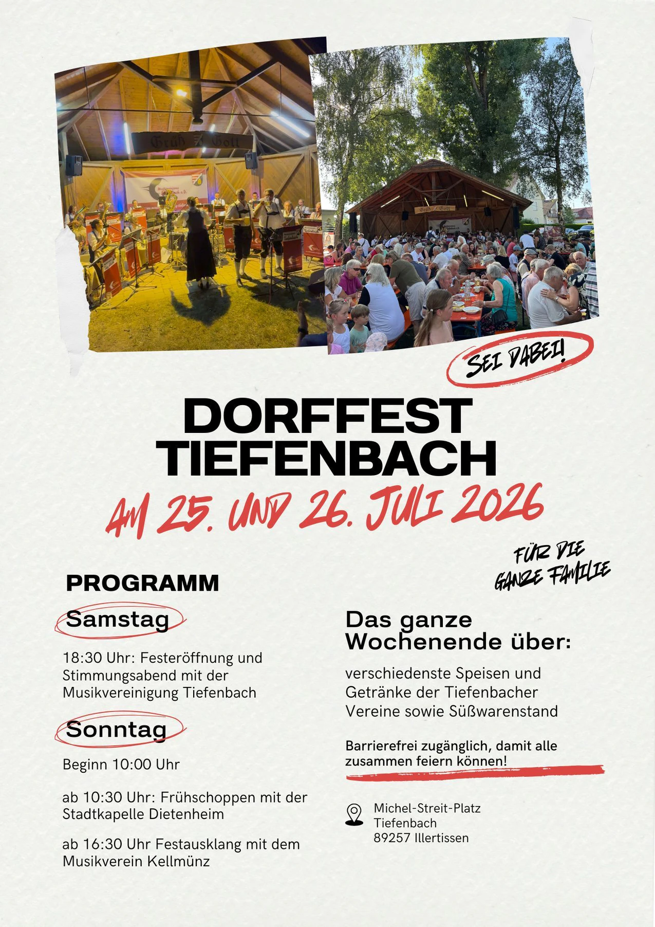 Tiefenbacher Dorffest 2026 | DONAU 3 FM