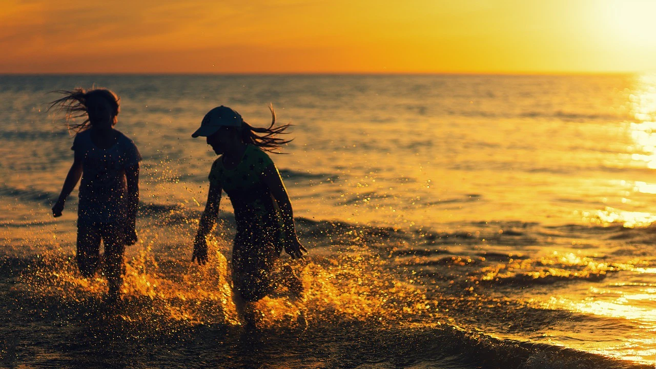 Urlaub, Strand, Meer, Kinder