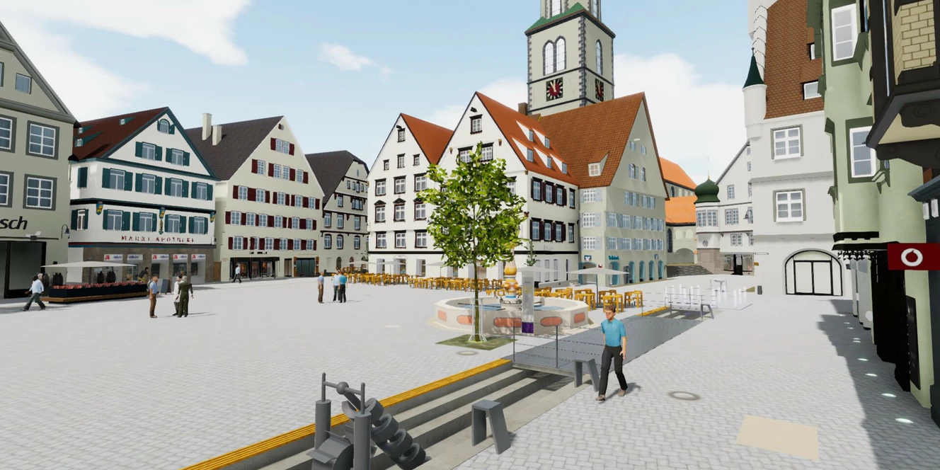 Masterprojekt: Studierende stellen Biberacher Markplatz digital dar — © Hochschule Biberach