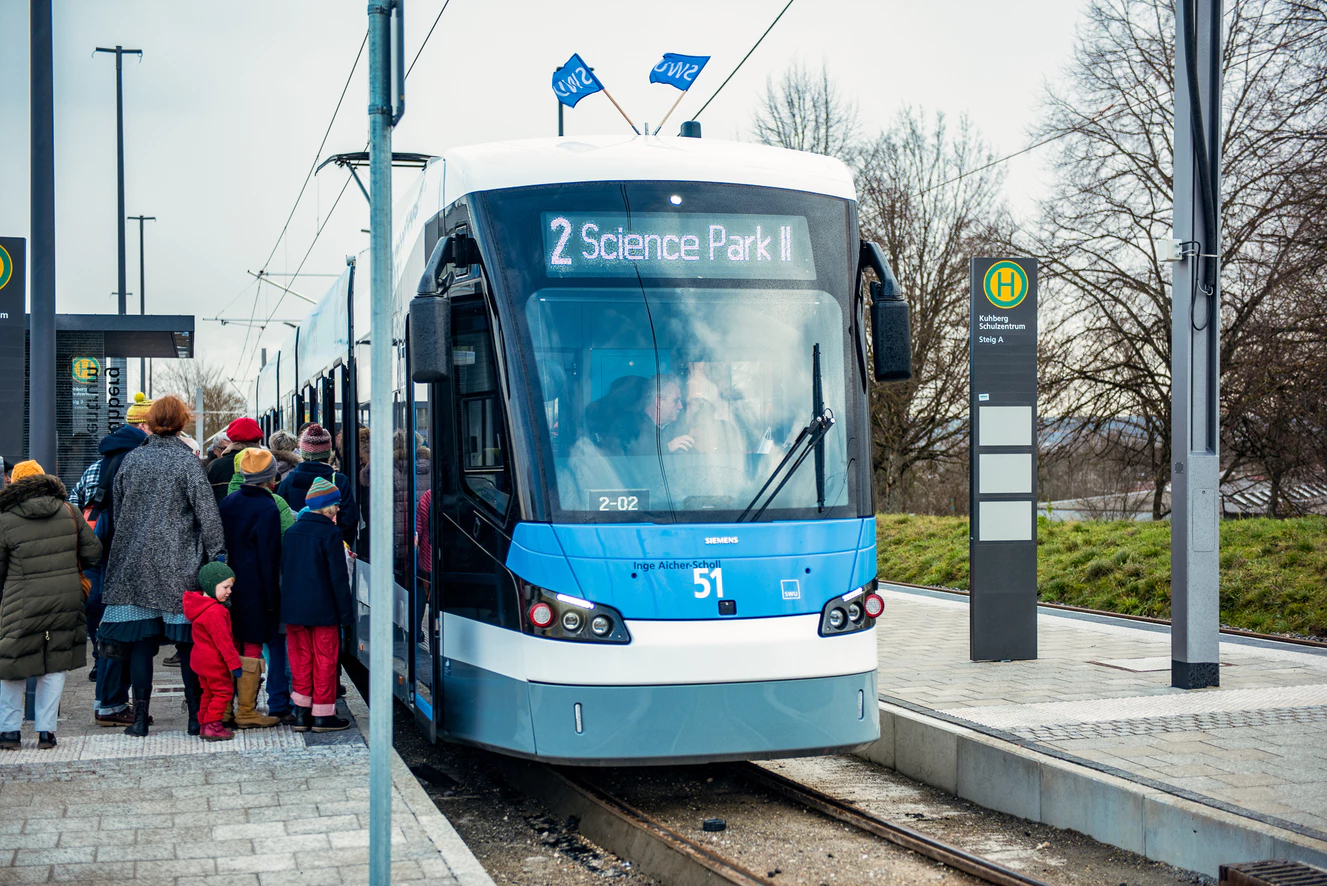 Straßenbahn — © SWU Verkehr GmbH
