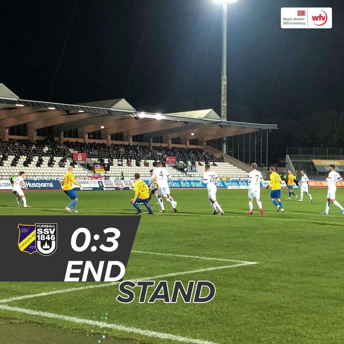 Spieler im Donaustadion — © Facebook/SSV Ulm 1846 Fußball