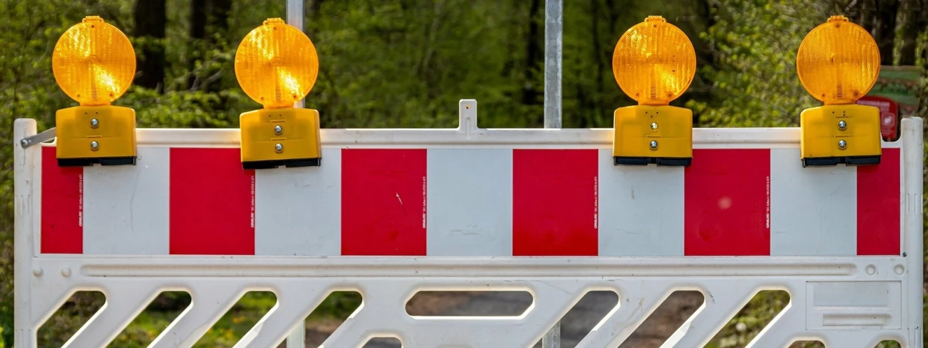 Straßensperrung Bauarbeiten