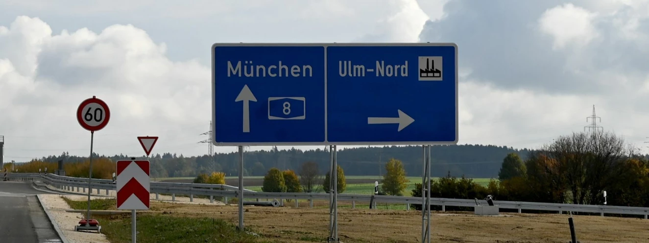 A8 Ausfahrt Dornstadt — © Thomas Heckmann