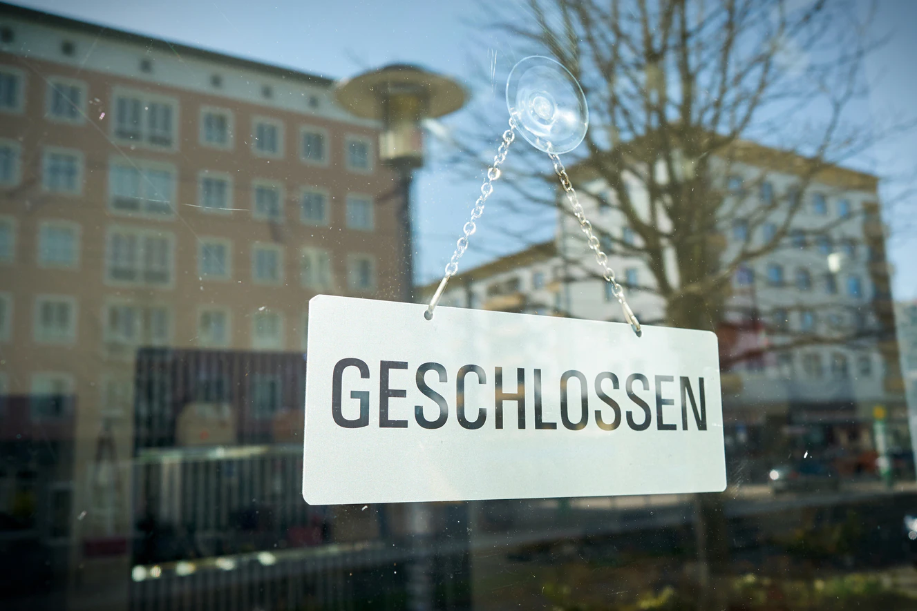 Geschlossene Läden