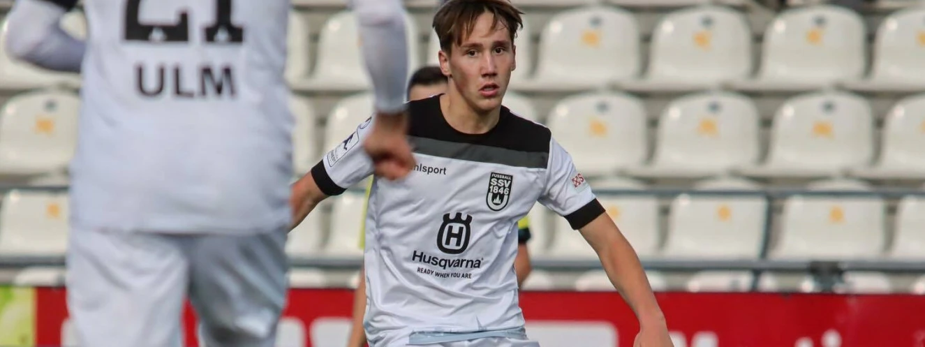 Nico Jann im Spiel gegen Balingen — © Facebook/SSV Ulm 1846 Fußball