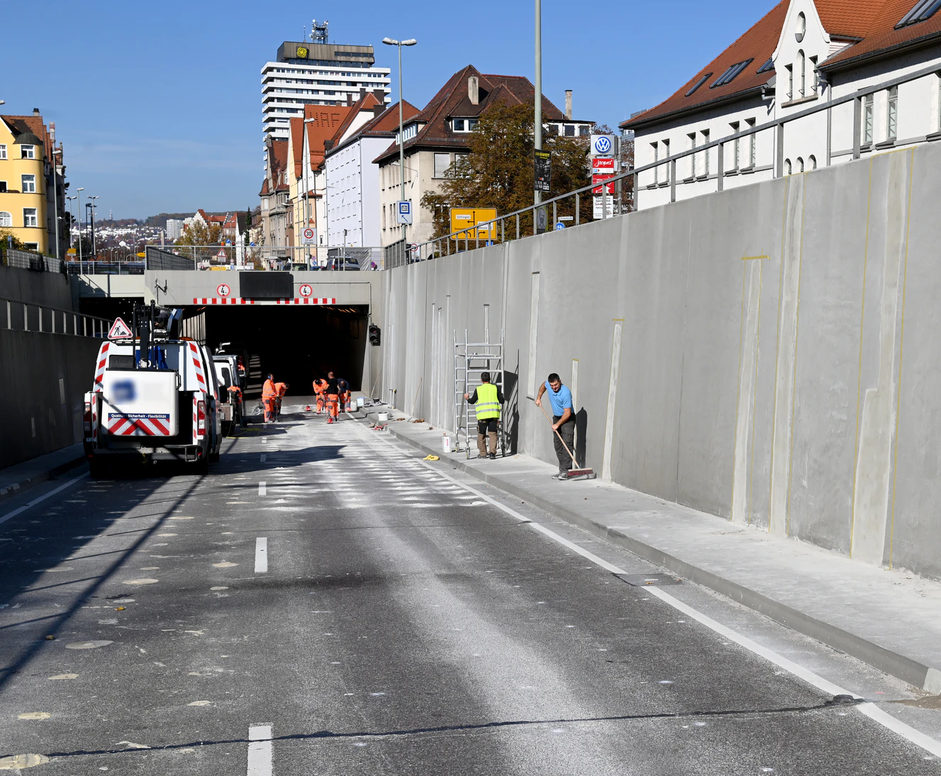 Westringtunnel in Ulm Bauarbeiten — © Thomas Heckmann