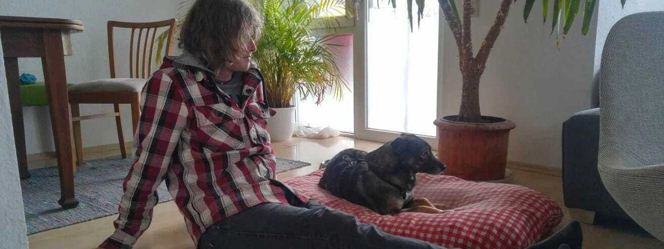Felix und seine neue Hündin Felicitas