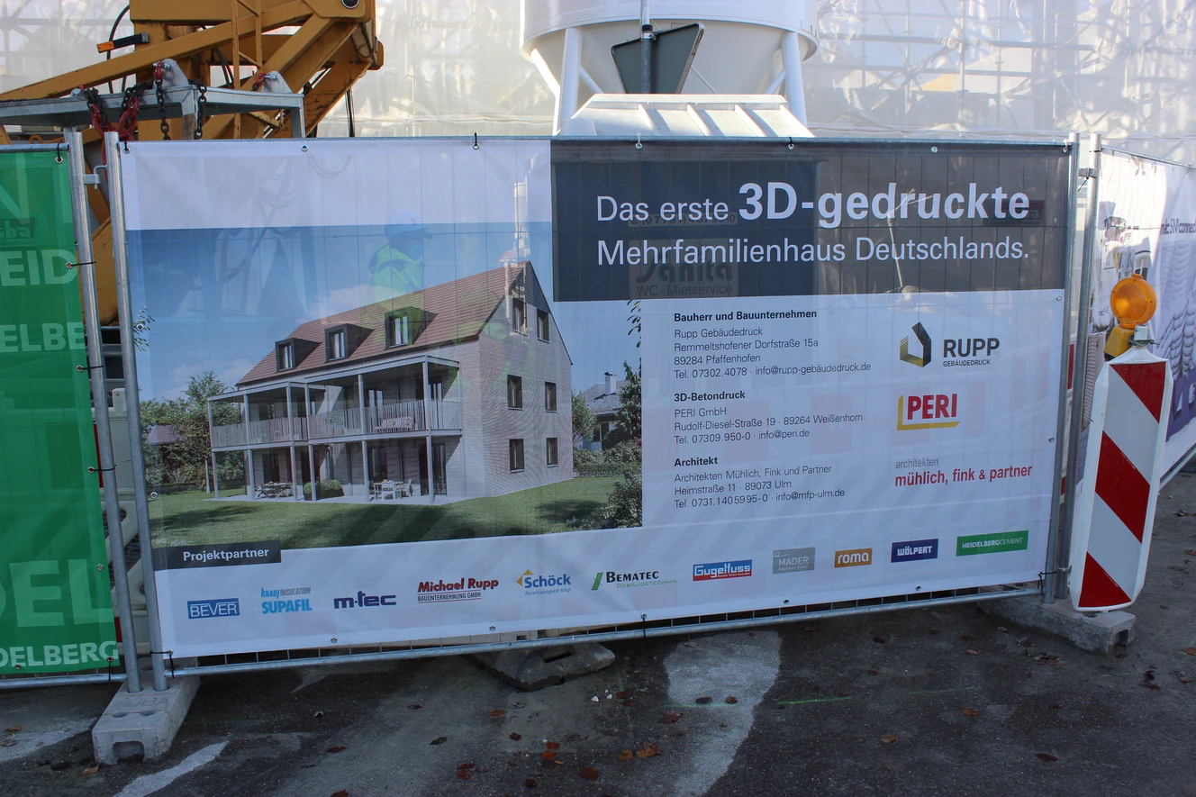 3-D Drucker, Baustelle, Beton, 