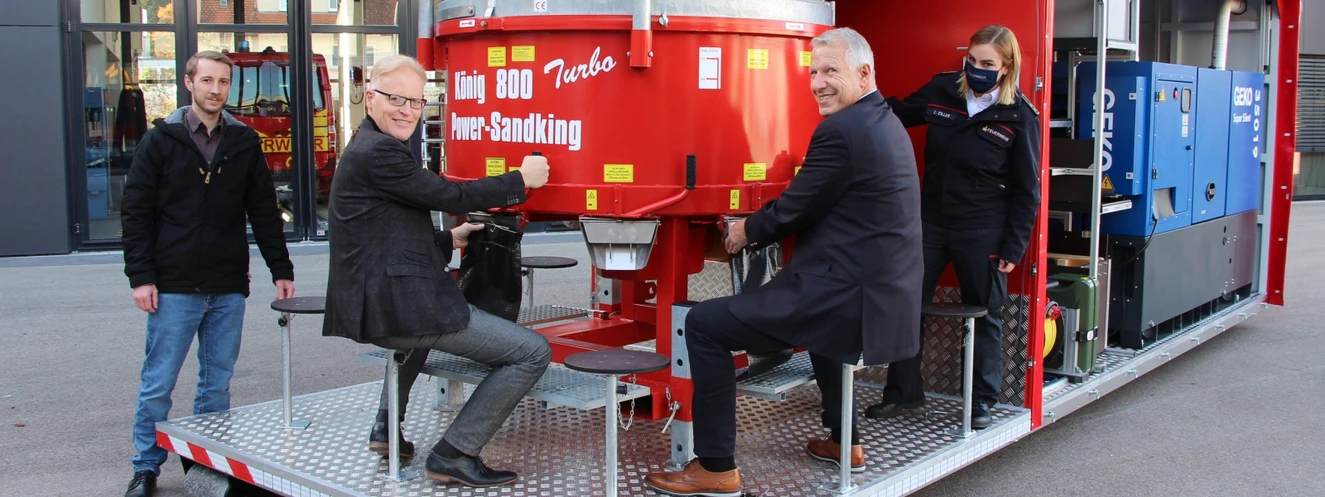 Sandsackfüllmaschine Biberach — © Landratsamt Biberach
