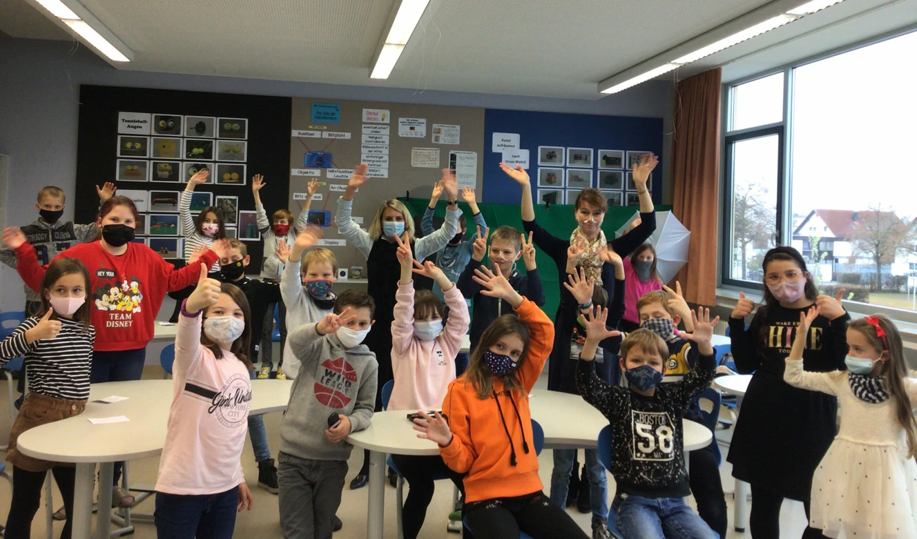 Das Team der Trickfilmwerkstatt der Erich-Kästner-Grundschule Neu-Ulm — © Erich-Kästner-Grundschule 
