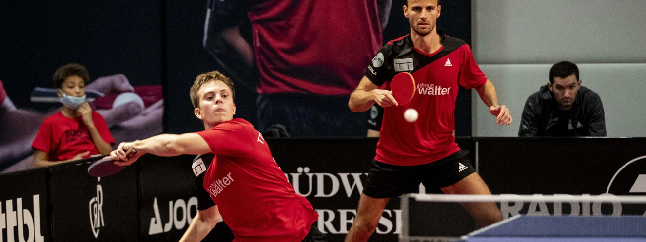 Vladimir Sidorenko beim Match in der Tischtennis-Bundesliga — © BeLa Sportfoto
