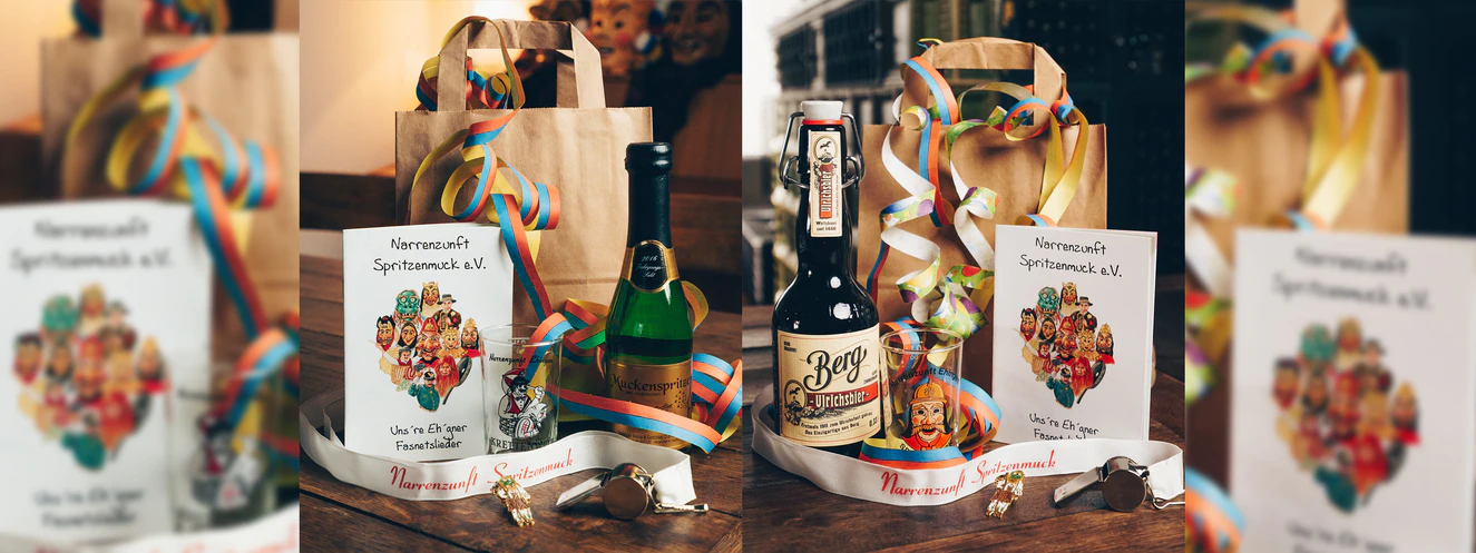 Papiertüten von der Ehinger Narrenzunft Spritzenmuck — © Narrenzunft Spritzenmuck