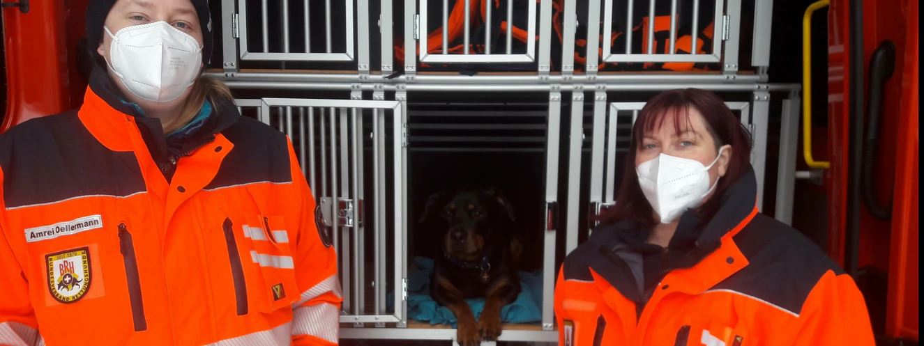 Rottweiler Milo von der Hundestaffel in Ulm rettet Leben