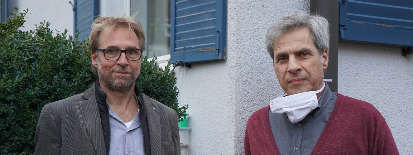 Mattenschlager und Makowitzki sind verantwortlich für psychologische Flüchtlingshilfe — © DRS/Jerabek 