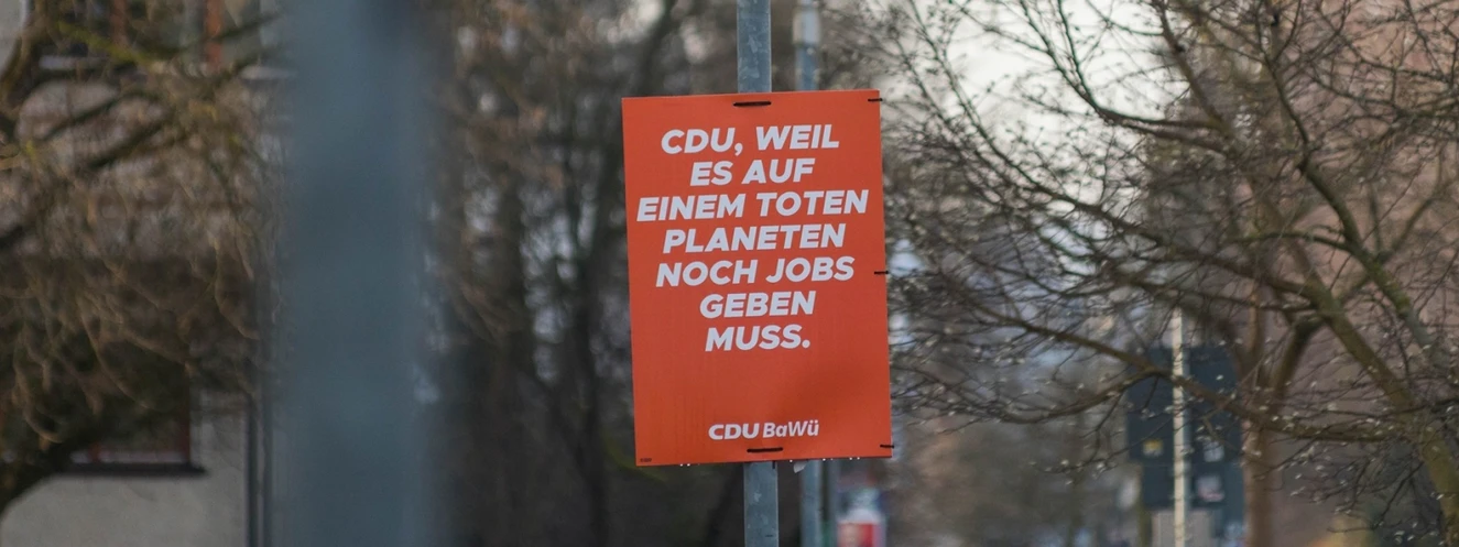 Extinction Rebellion versus CDU: Plakate gefälscht — © Extinction Rebellion Deutschland