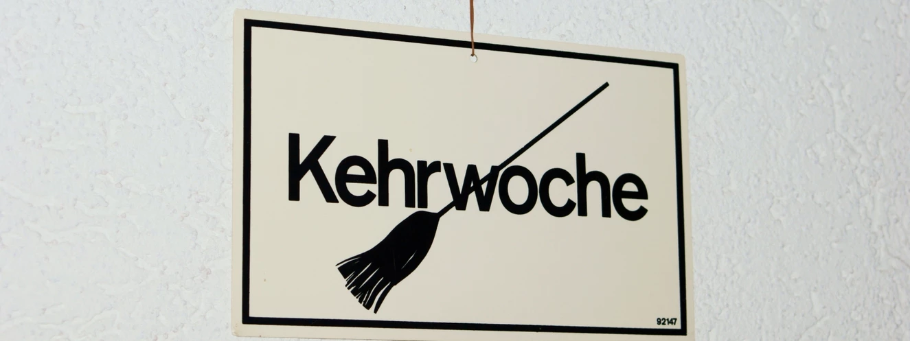 Ein kehrwochenschild