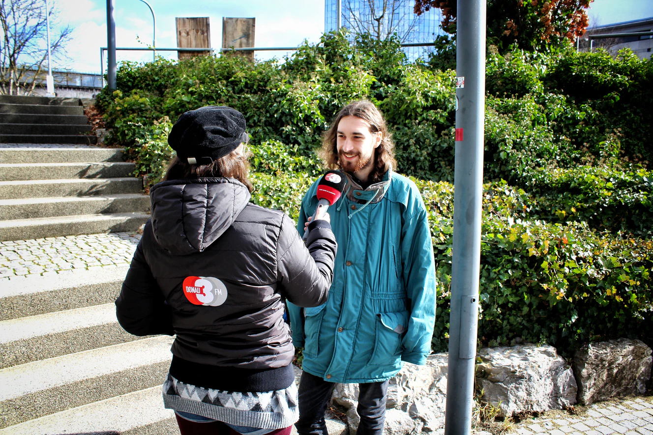 Ein DONAU 3 fm Reporter
