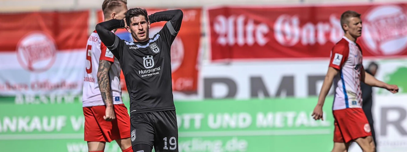 Verzweifelter SSV Spieler — © SSV Ulm 1846 Fußball