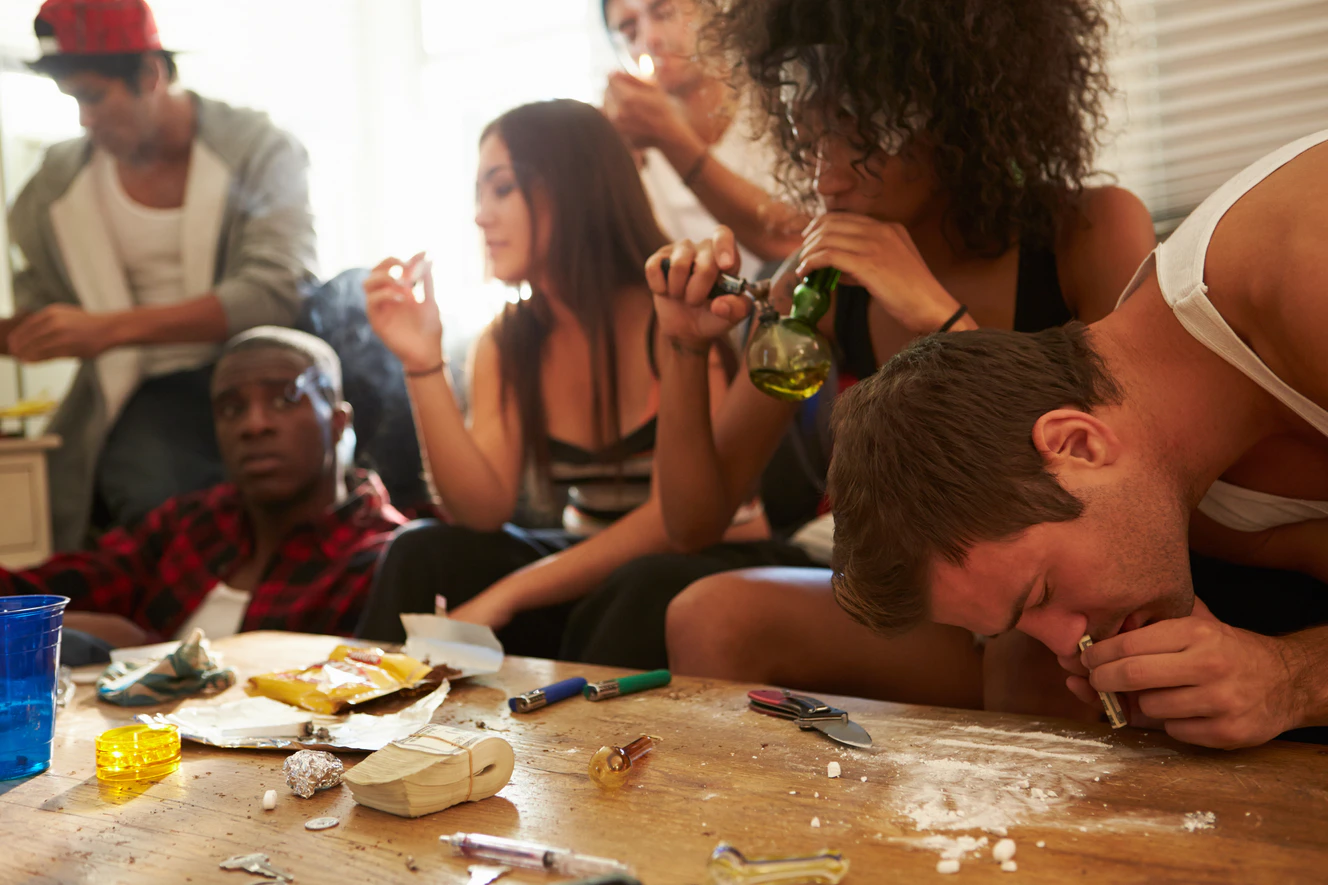Menschen, die Drogen konsumieren