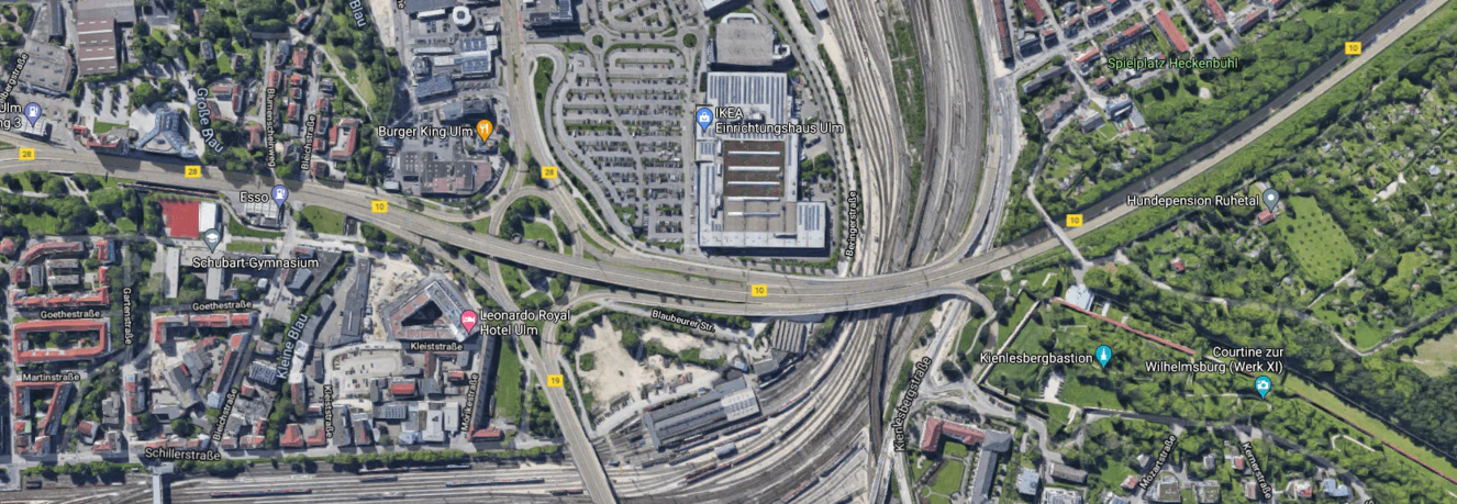 B10 Brücken — © Google Maps