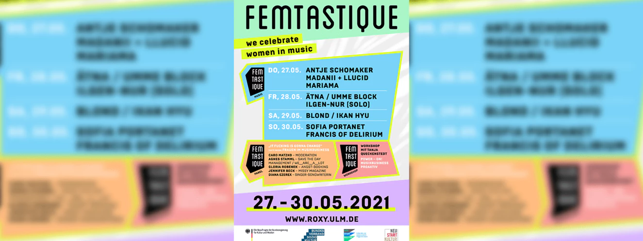 Das Roxy Ulm veranstaltet ein viertägiges Festival zum Thema Frauen im Musikbusiness — © ROXY Ulm