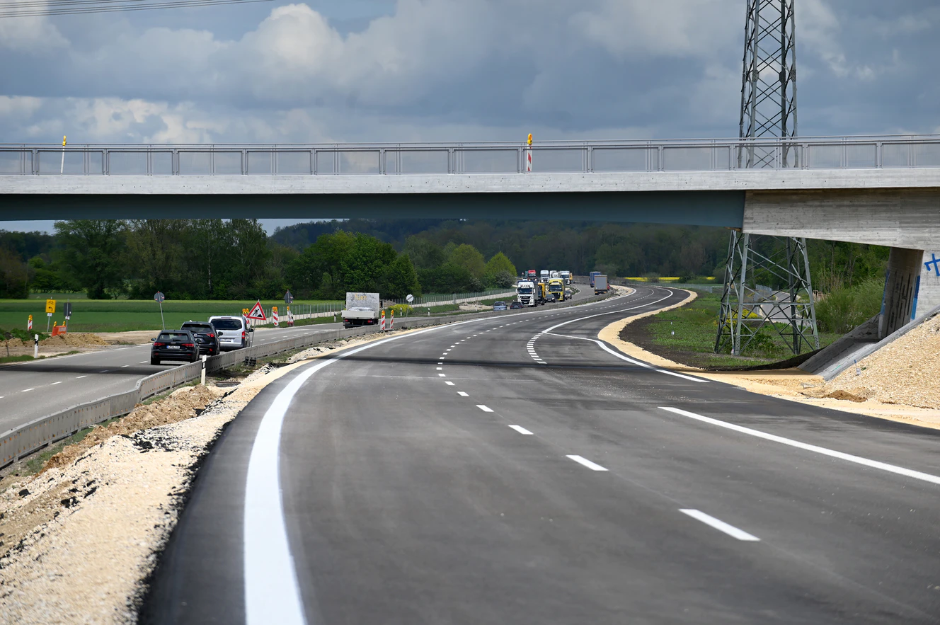 Bauarbeiten an der B10 — © Thomas Heckmann