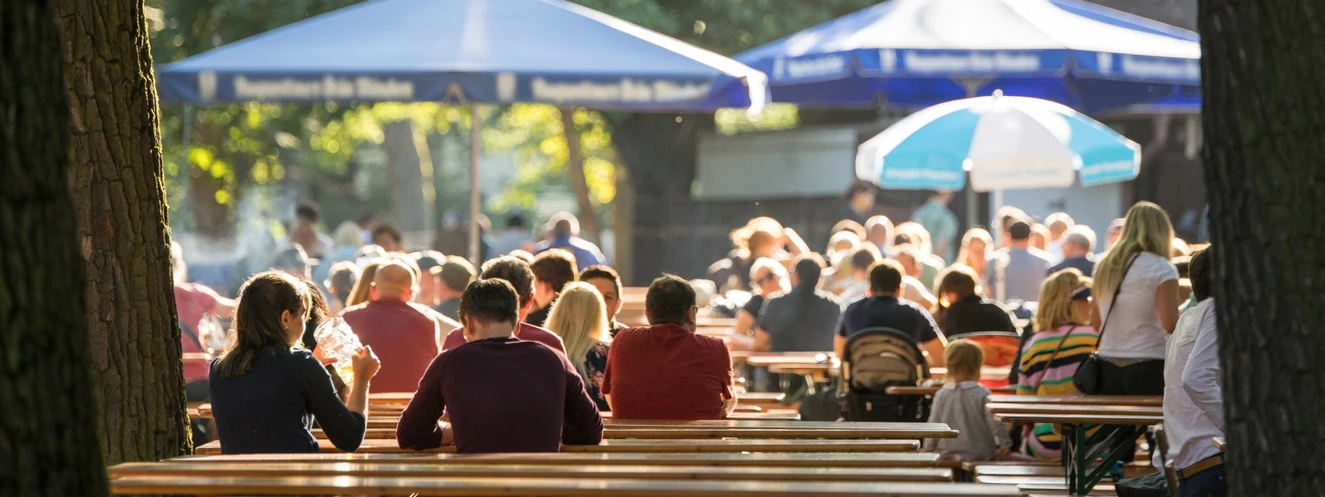Ein Biergarten