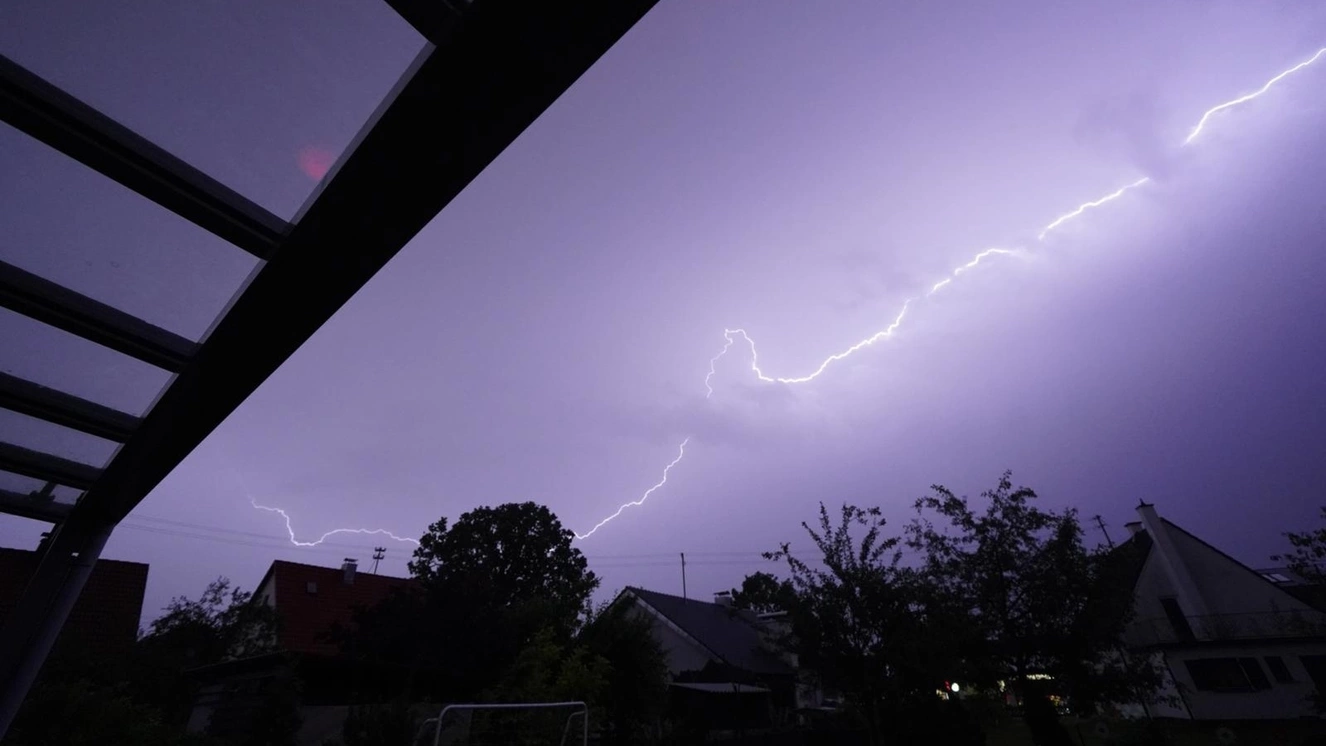 Ein Blitz über Biberach — © DONAU 3 FM Hörer