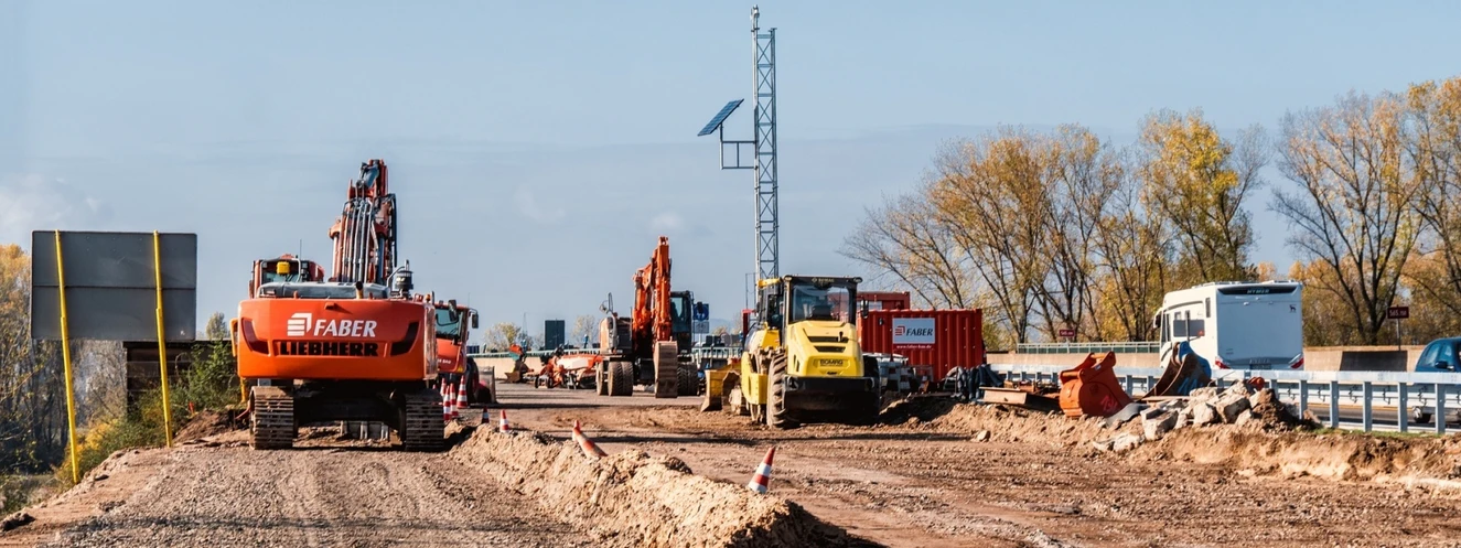 Autobahn Baustelle