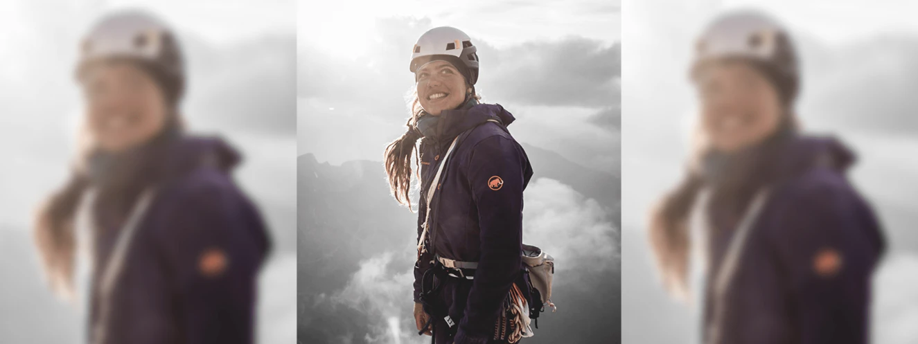 Caro North beim klettern