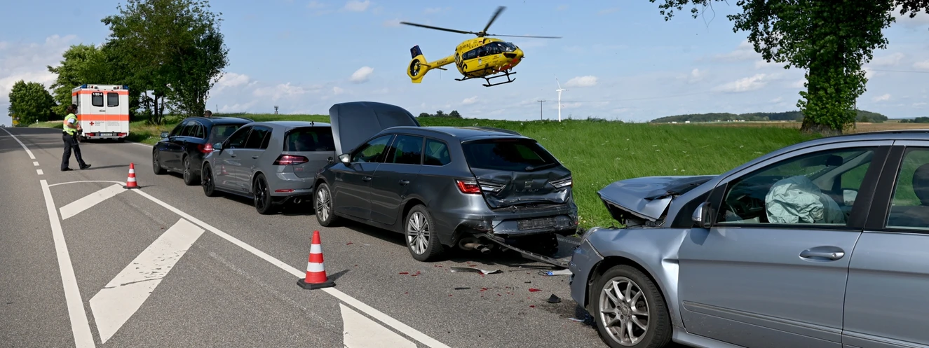 Auffahrunfall Autobahnausfahrt Ulm-Ost — © Thomas Heckmann