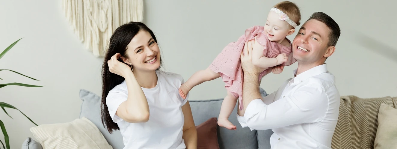 Familie mit Baby