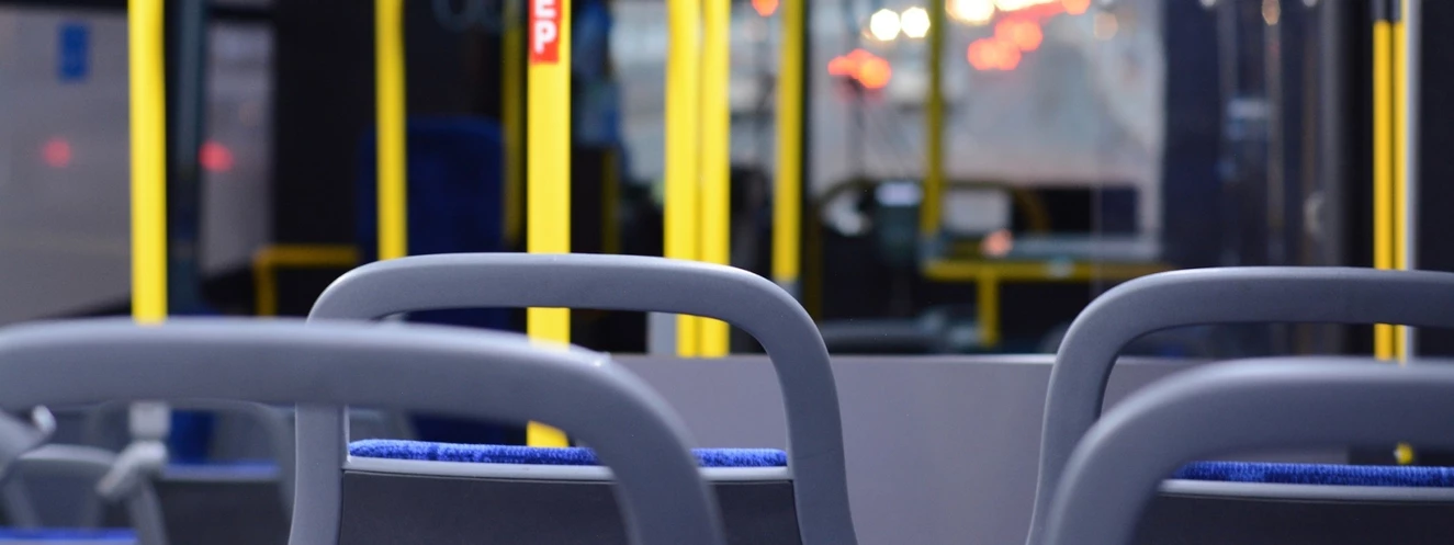 Foto von einem Bus von innen