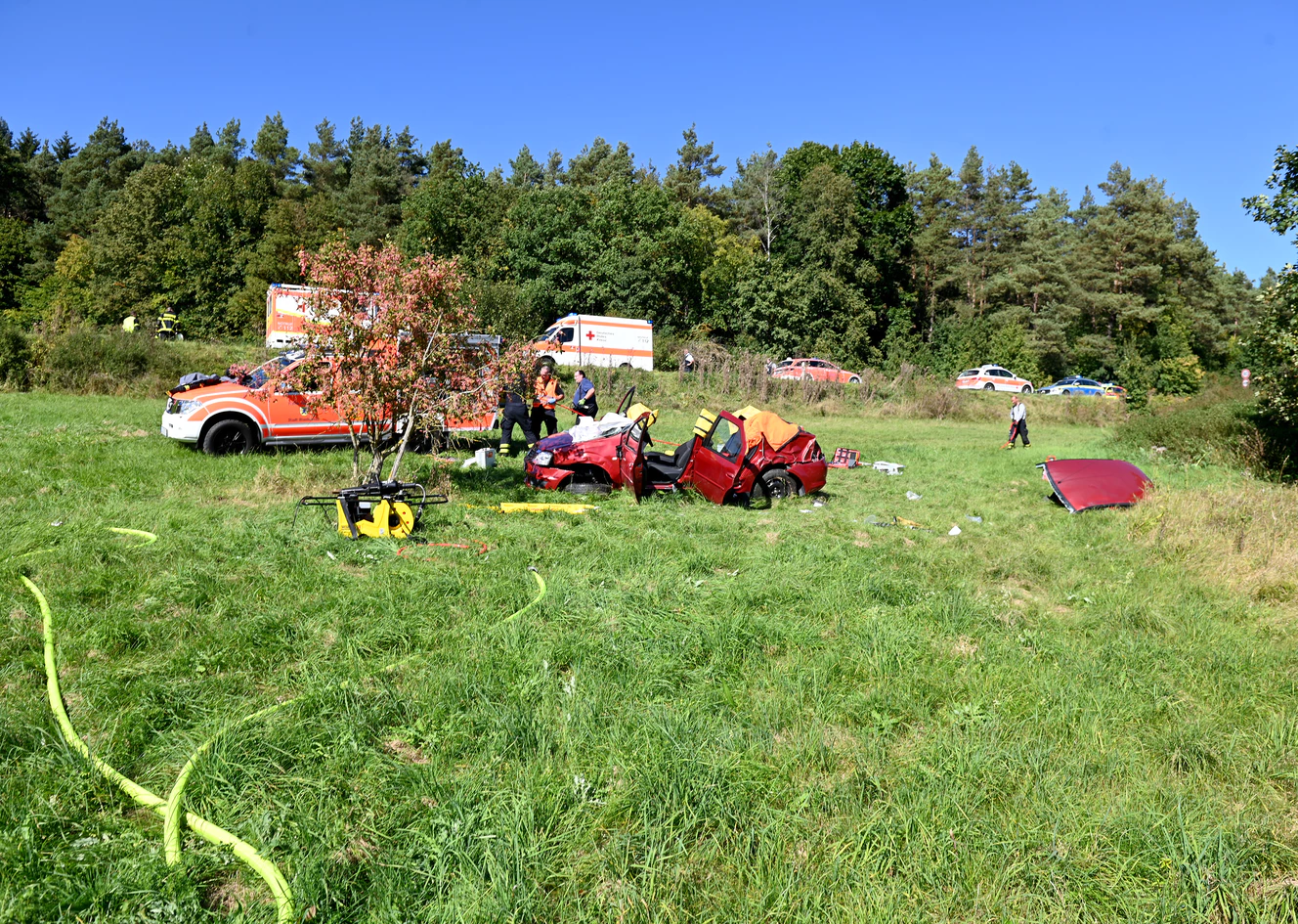 Unfall B28 Blaubeuren — © Thomas Heckmann