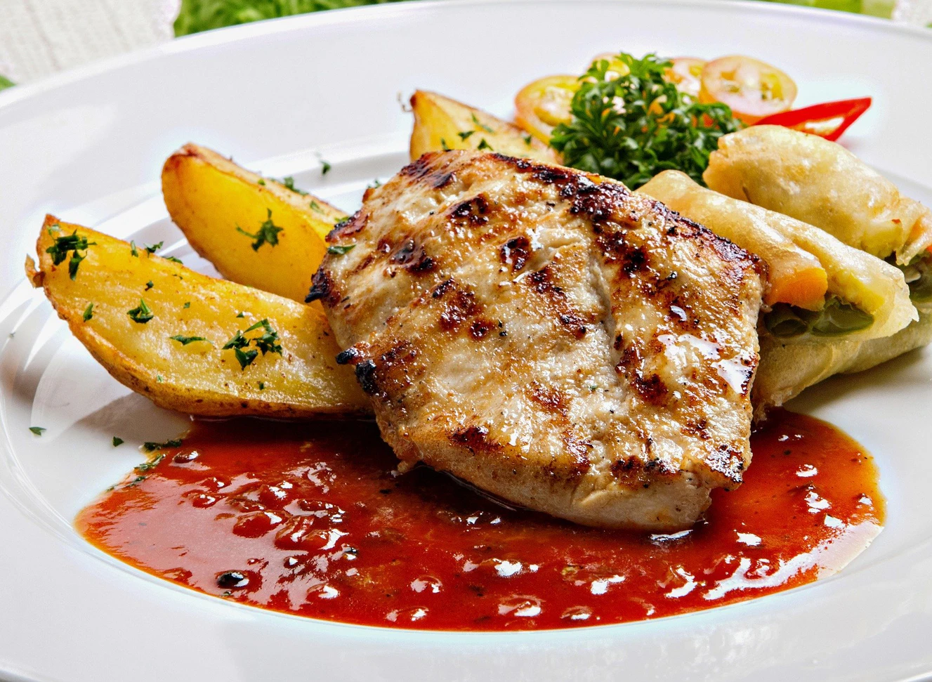 Steak mit Kartoffeln