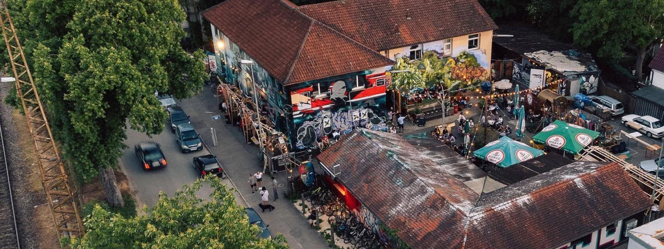 Das Ulmer Kulturzentrum Gleis 44 von oben — © Gleis 44/Moritz Reulein