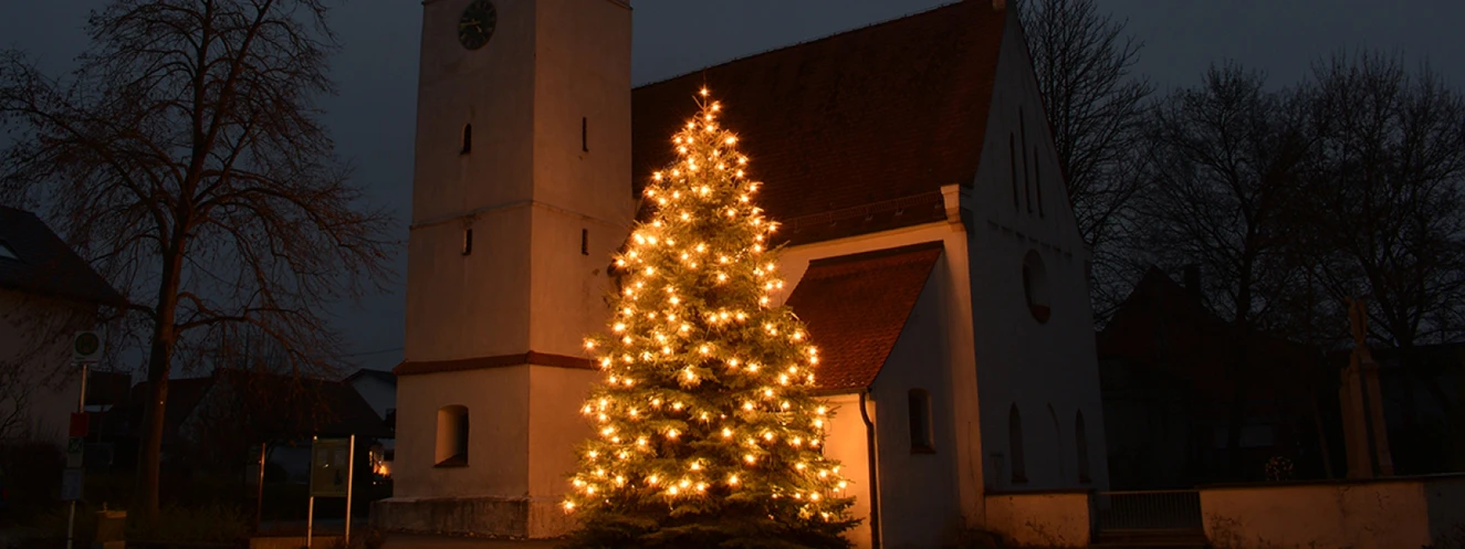 Weihnachtsbaum im Stadtteil Steinheim von Neu-Ulm — © Stadt Neu-Ulm
