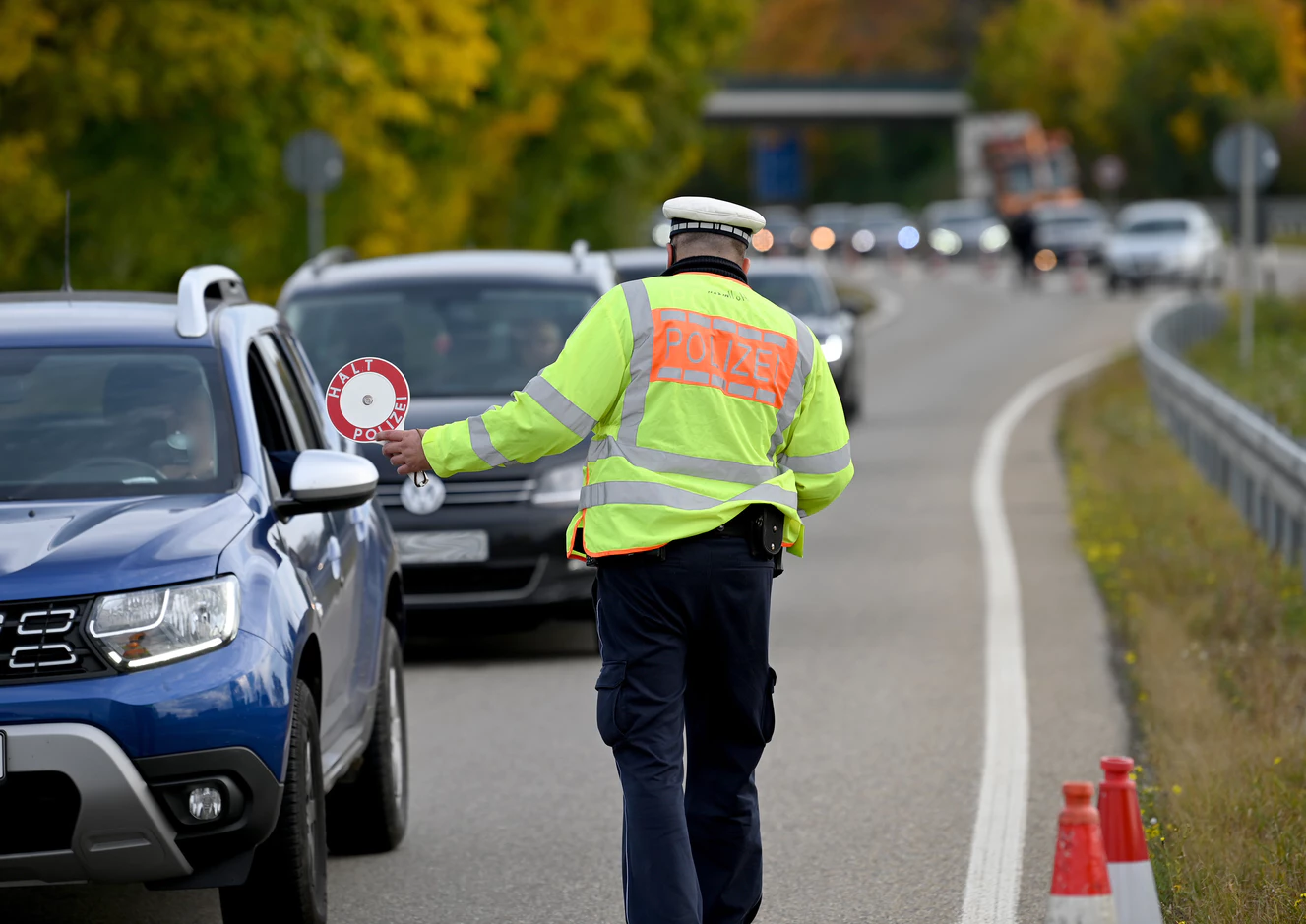 Polizeikontrolle B10 — © Thomas Heckmann