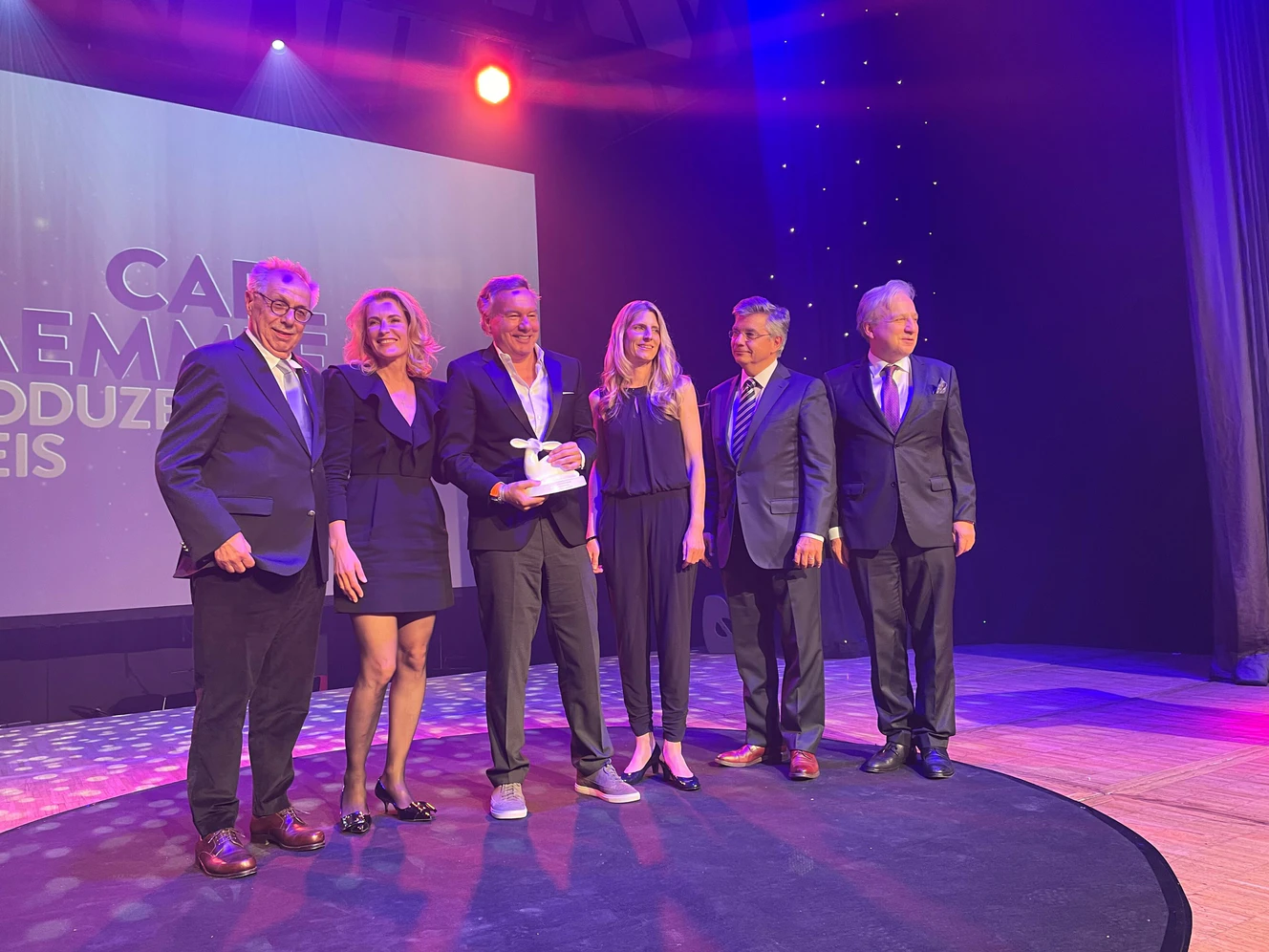 Preisträger und Jury beim Carl-Laemmle-Produzentenpreis in Laupheim 
