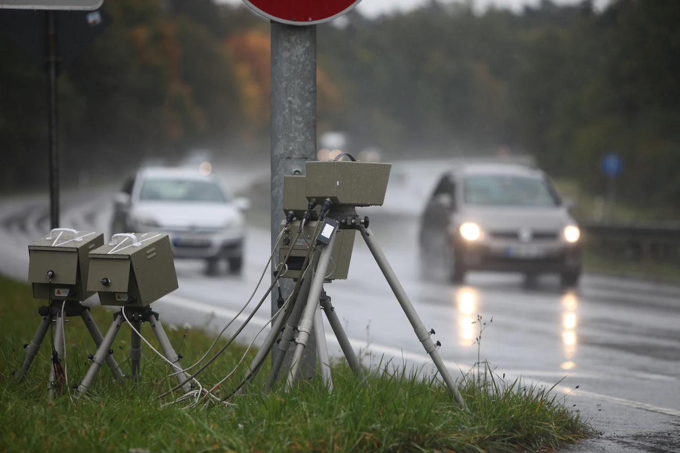 Ein mobiles Blitzgerät