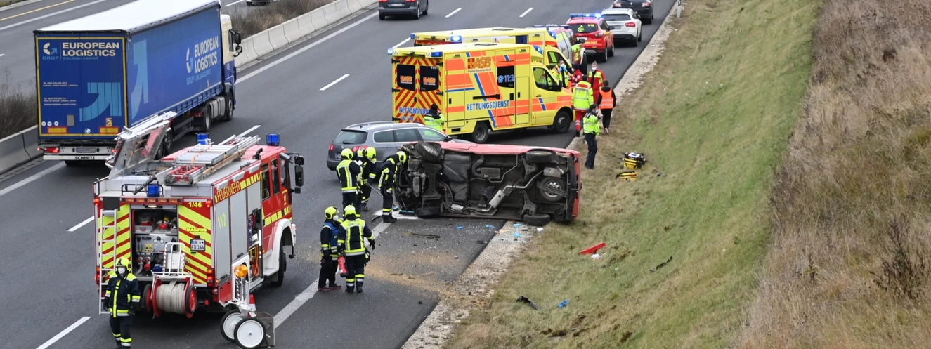Verkehrsunfall auf der A8 — © Thomas Heckmann