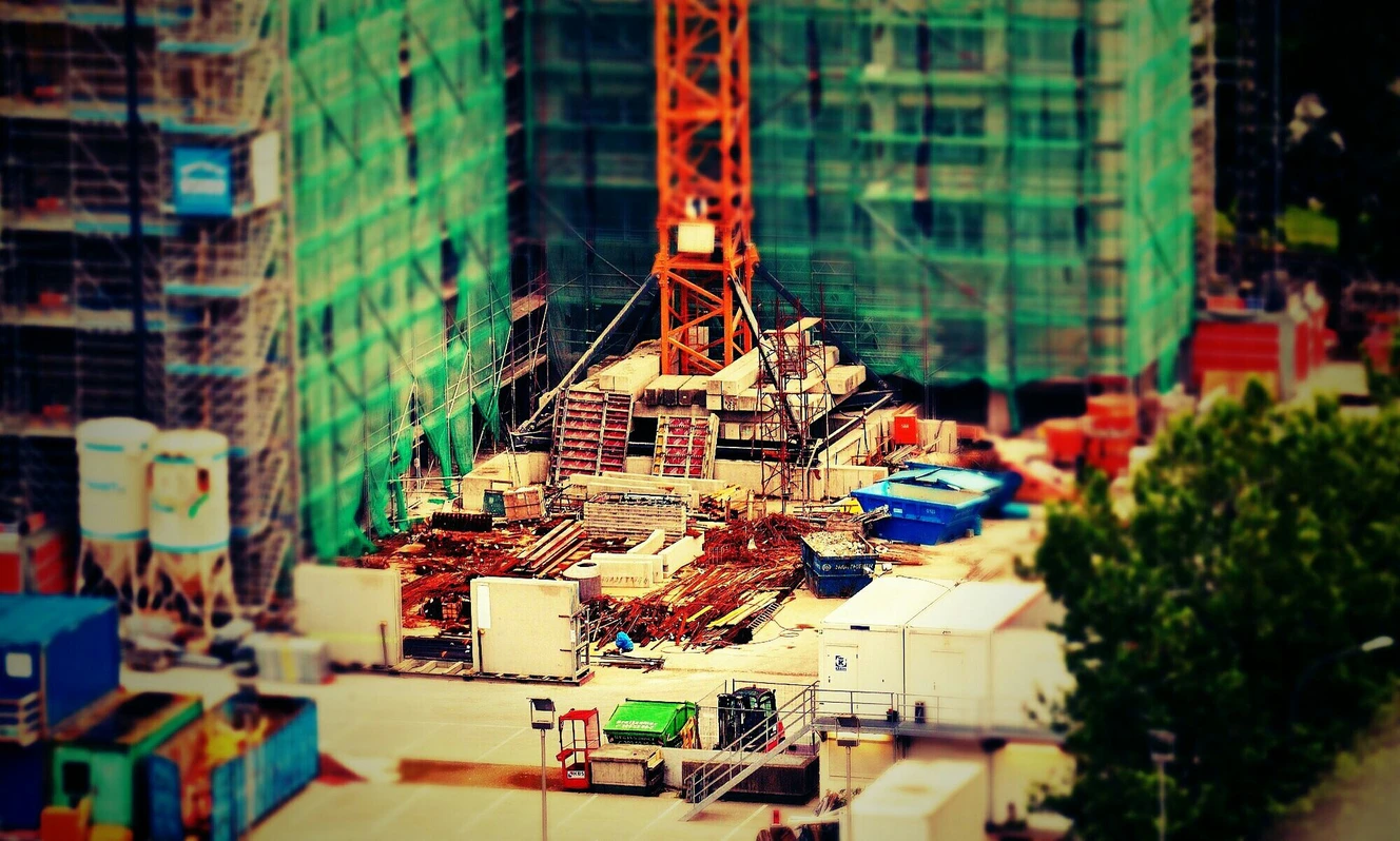 Eine Baustelle