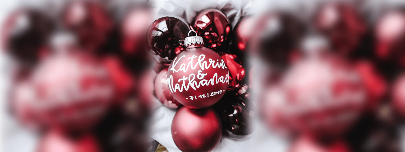 Weihnachtskugel-Aktion mit dem Letterbube — © Ulmer City Marketing