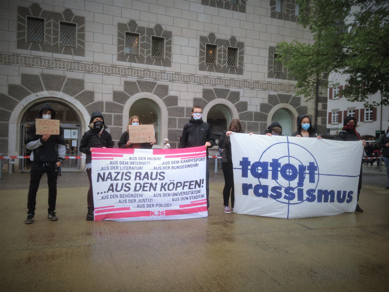 Fackelwurf Dellmensingen Prozess Demonstranten