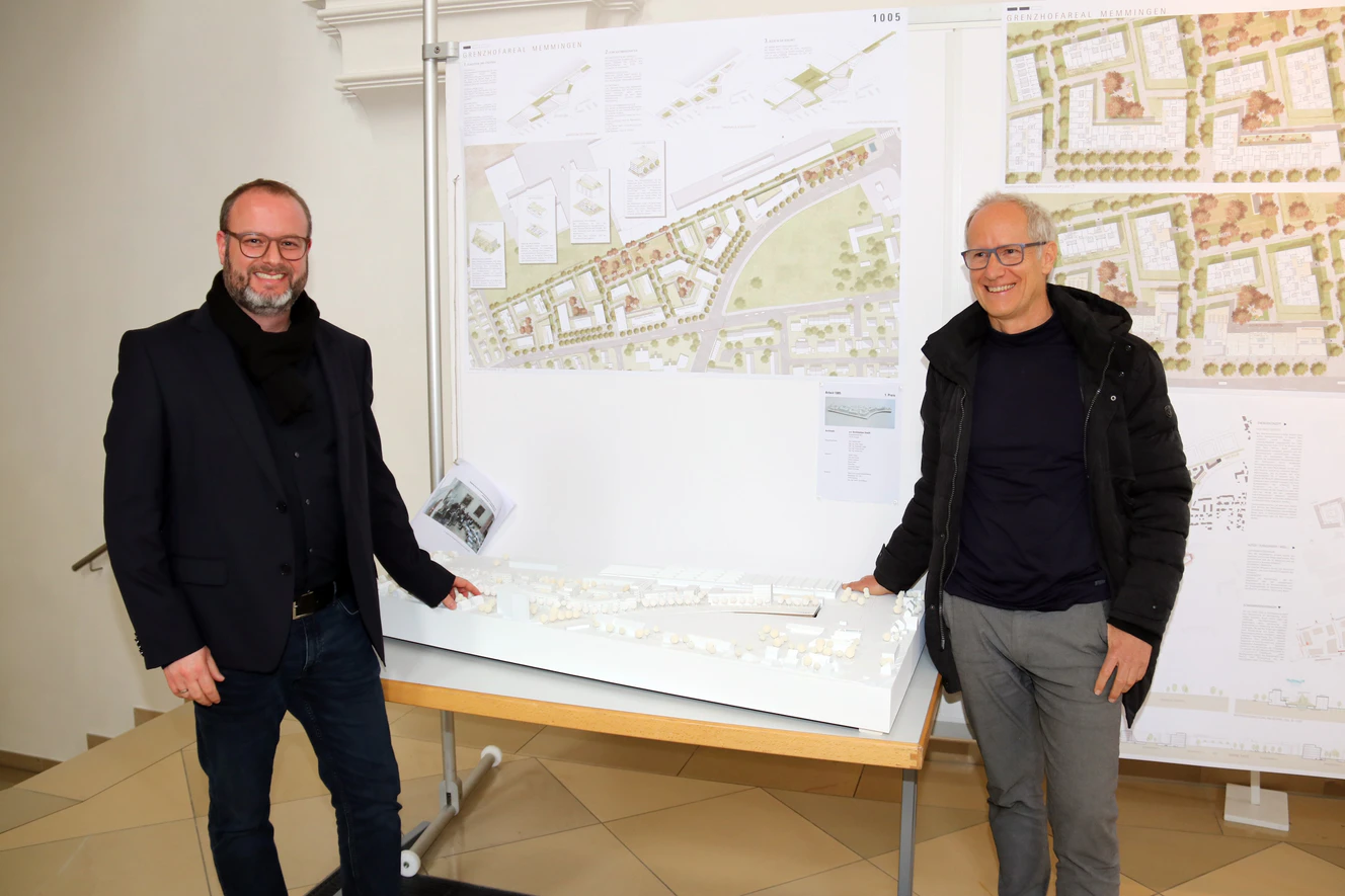 Modell des Siegerentwurfs von a+r Architekten — © Alexandra Wehr/ Pressestelle Stadt Memmingen