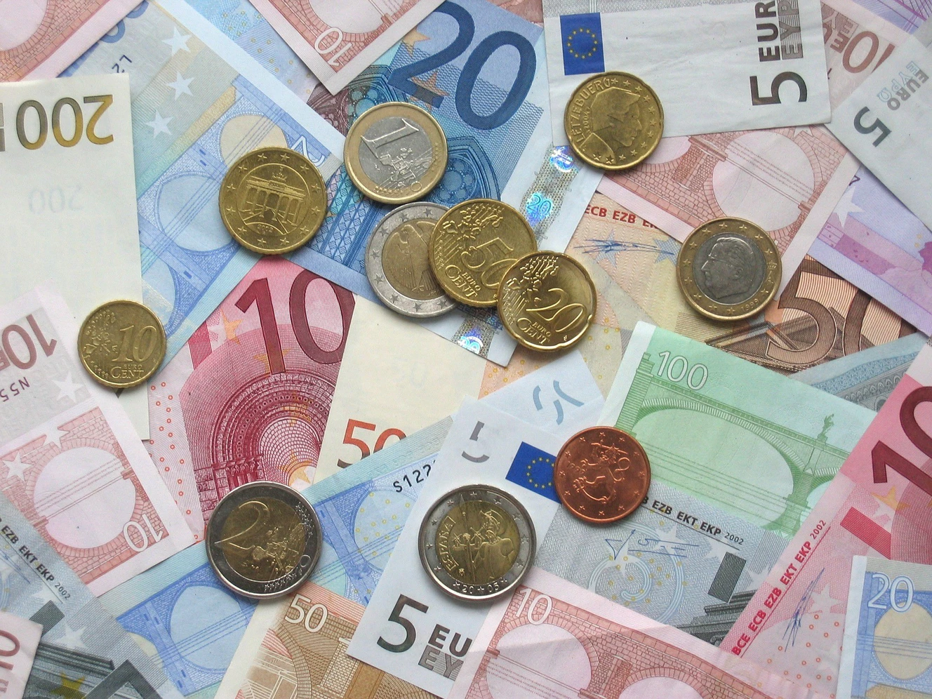 Euro, Geld, Münzen, Scheine