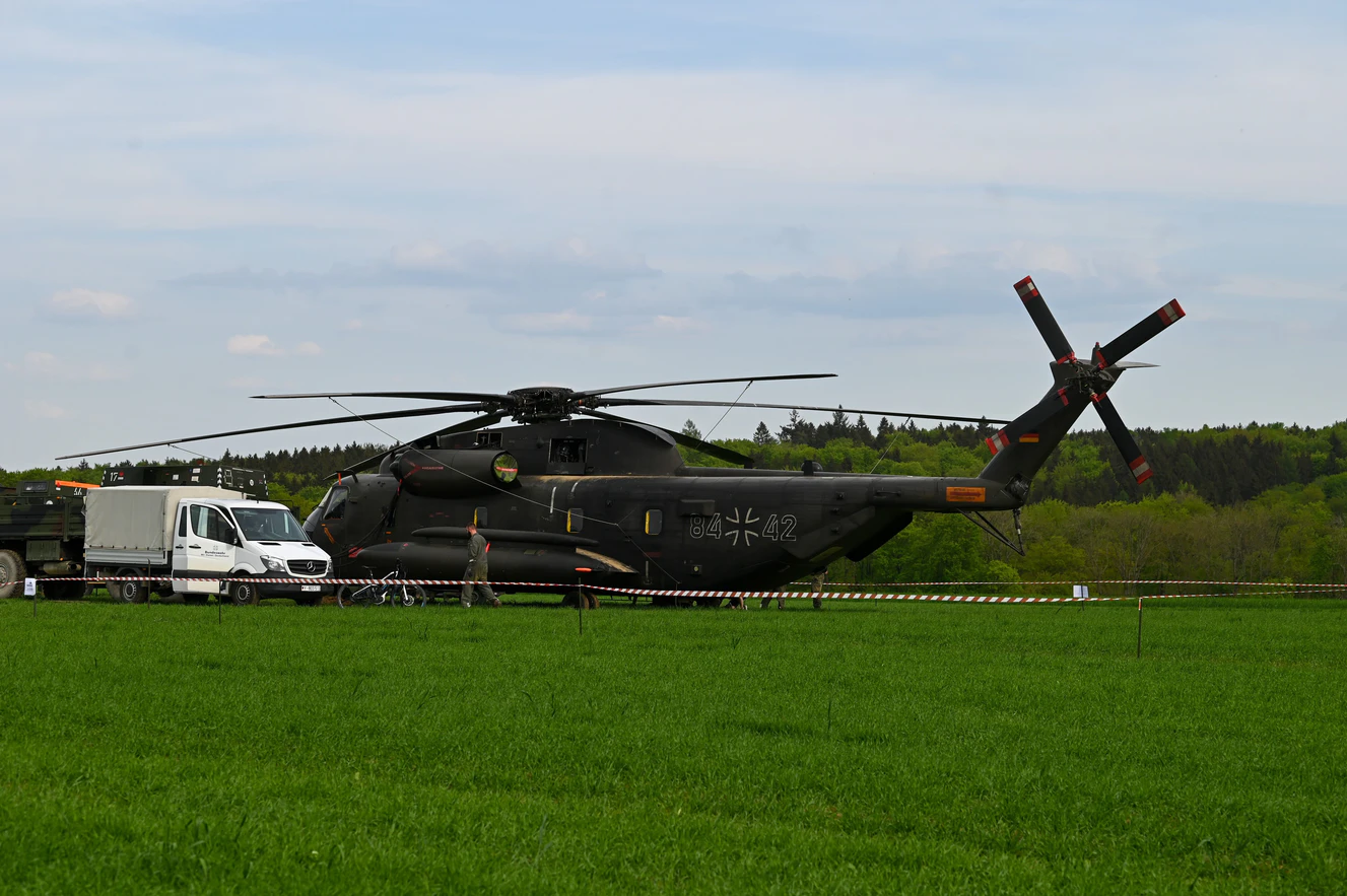 Blaustein Hubschrauber Sicherheitslandung — © Thomas Heckmann